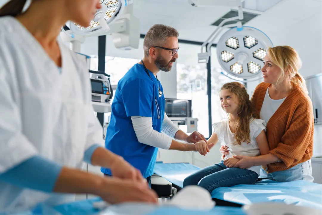 Illustrative healthcare team consultation